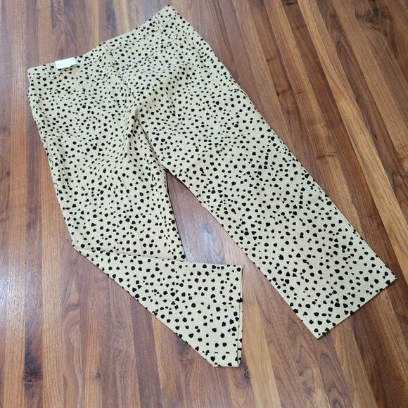 Loft Riviera Slim Mid Rise Cheetah Print Mid Rise Pants Size 14 NWT - Picture 8 of 9